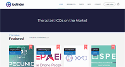 Desktop Screenshot of icofinder.com